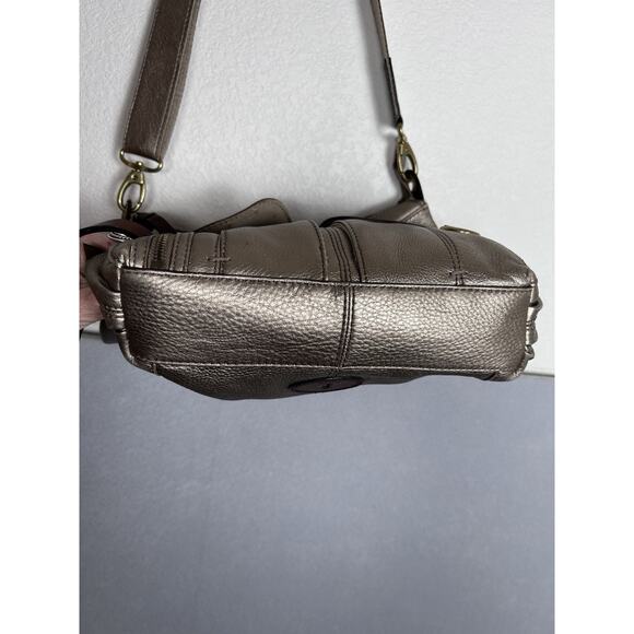 Fossil / Morgan / Traveler / Gold, Metallic / Leather / Crossbody / Bag - Picture 5 of 13